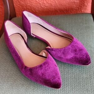 Mossimo Supply Co. Purple Velvet Flats